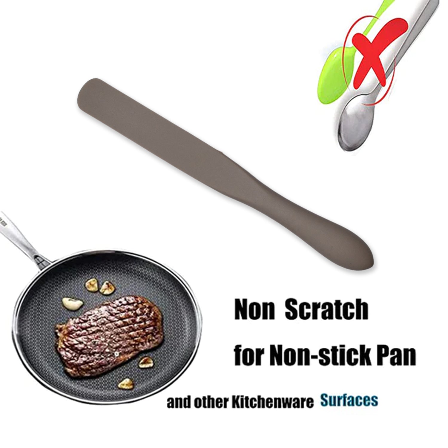 5420 SILICON NON-STICK HEAT RESISTANT KITCHEN BUTTER KNIFE SPATULA PREMIUM SILICON ITEM SPATULA (21CM) DeoDap 5420 SILICON NON-STICK HEAT RESISTANT KITCHEN BUTTER KNIFE SPATULA PREMIUM SILICON ITEM SPATULA (21CM) DeoDap